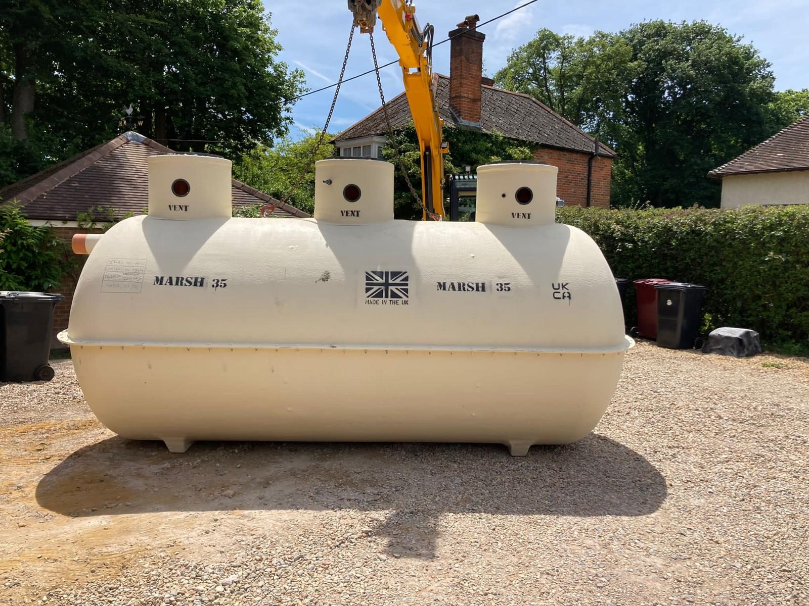 Drainage installation in West Sussex